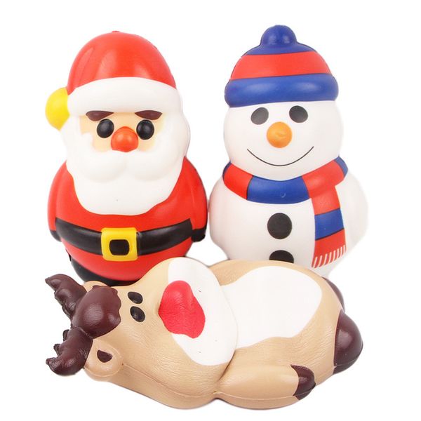 

christmas squishy toy snowman elk santa claus deer squeeze slow rising stress reliever party supply kids gift xmas decoration ing
