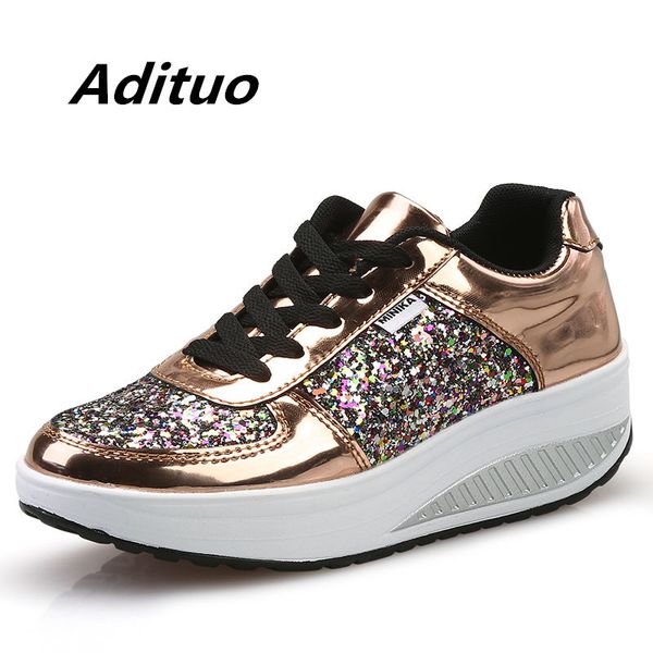 

women's ladies wedges sneakers shake shoes fashion girls casual sport shoes women flats 2019 female walking jogging footwears, Black