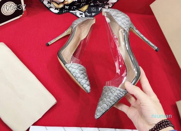 

shoes in spring 2019 banquet party high-heeled boat shoes pointed leather extra high heels .5cm brand woman shoes, Black