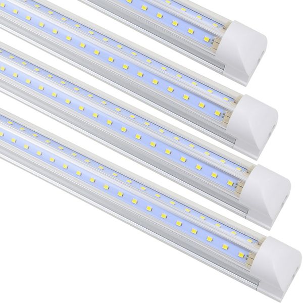 

v-shaped 2ft 3ft 4ft 5ft 6ft 8ft cooler door led tubes t8 integrated led tubes double sides led lights 85-265v stock in us