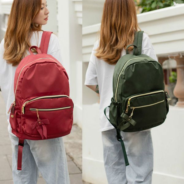 

new women's bag backpack double shoulder women's bag oxford cloth new light nylon double shoulder