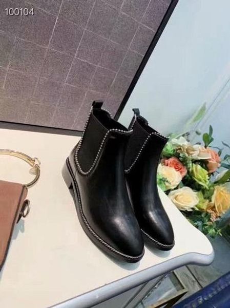 

good 19ss women boots original design and exquisite fashion boots perfect quality and personality style shoes z99801, Black