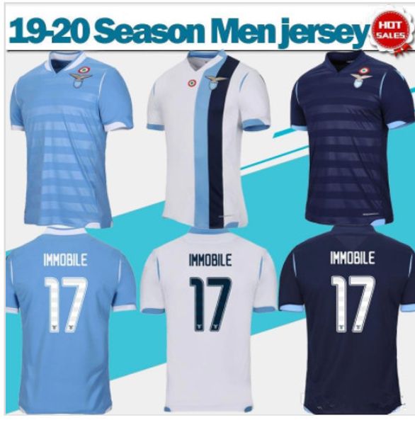 

thailand 2019 20 lazio soccer jerseys lulic cataldi adamonis lazio football shirt luis alberto uniform kits immobile sergej maillot, Black;yellow