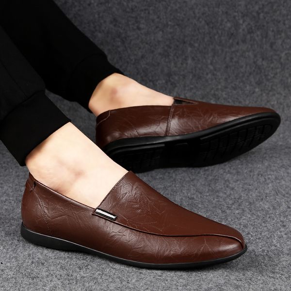 

winter leather shoes mens anti slip casual shoes men comfortable fashion men good quality shoe inside fur, Black