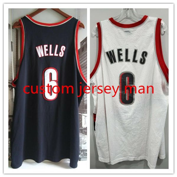 

college basketball jersey retro vintage 6 bonzi wells jerseys white black mens stitched throwback custom made size s5xl