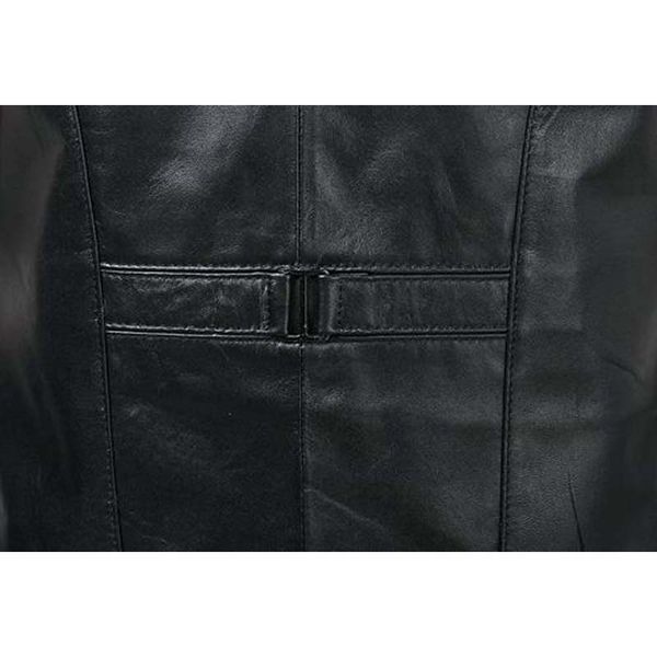 

women's soft genuine leather suit vest women keep warm waistcoat winter autumn sleeveless jacket coat black big size -8xl, Black;white