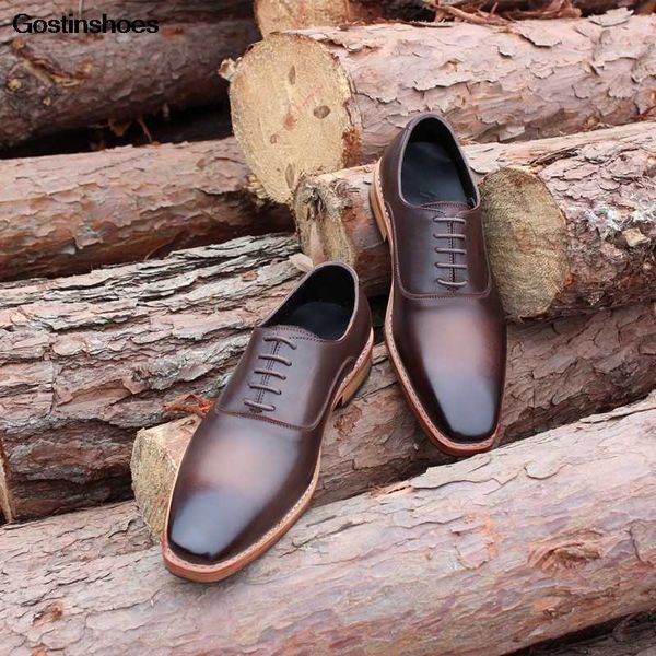

goodyear handmade genuine leather handmade rub color business custom-made calfskin sole custom, Black