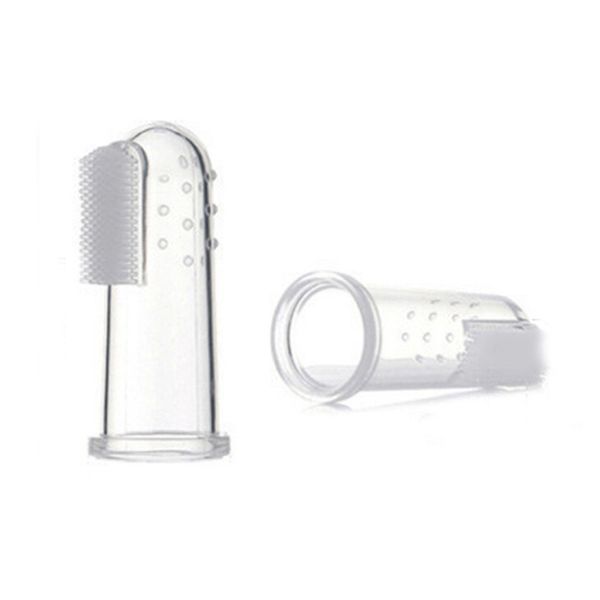 

kids baby infant soft silicone finger toothbrush teeth massager gum brush