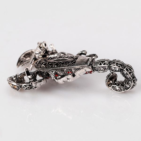 

girl brooch fashion women jewelry vintage rhinestone alloy brooch pin for girl cute insect corsage accessories, Gray