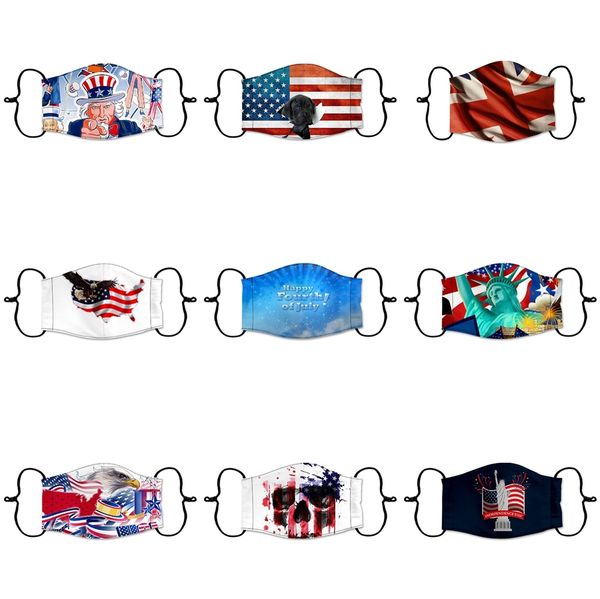 

outdoor usa flag magic headscarf bandana cycling masks head neck scarves windproof sport face mask with filter designer mask t2i51007 #141