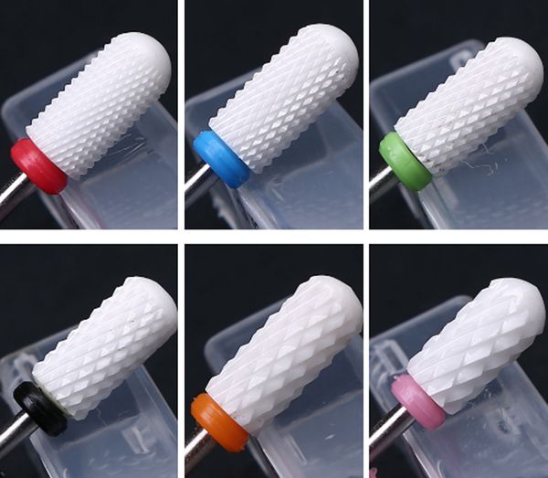 

1 pcs 3/32"nail drill bit ceramic grinding head round head type electric grinder special nail drill type nail bits th