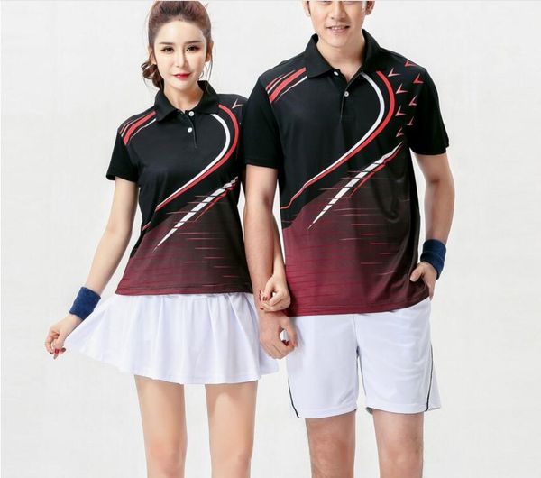 

new 2018 badminton sportwear t-shirts,polyester quick-drying table tennis shorts,tennis sport shirt jersey,sport training suit, Black