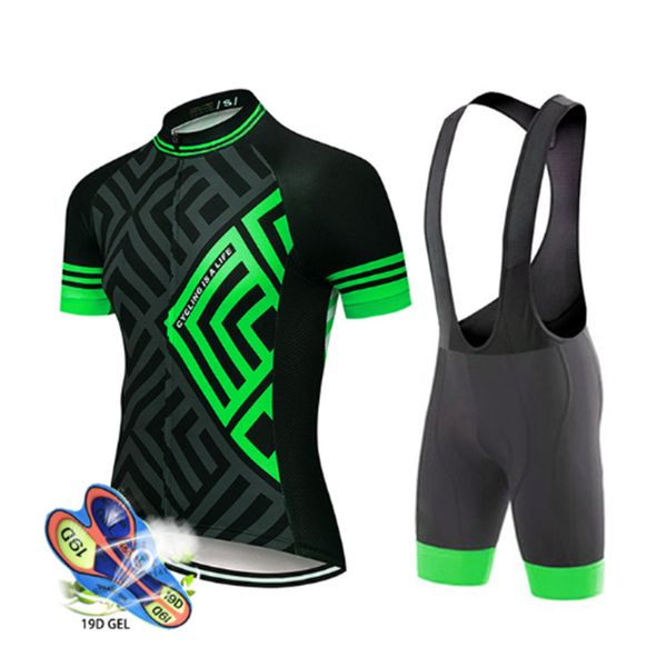 

cycling jersey set 2019 pro team men's summer cycling clothing breathable short sleeve sets mtb ropa ciclismo maillot, Black;blue