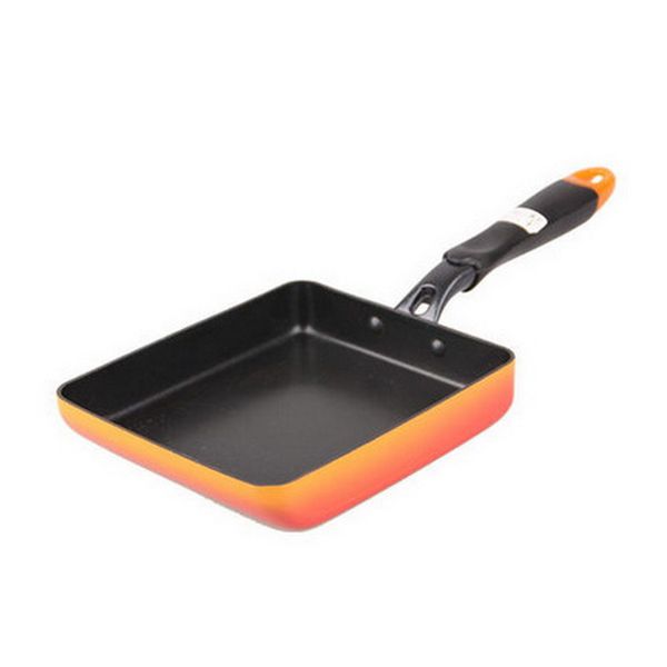

japanese no smoke non-stick frying pan square thick egg burning pot home egg roll pot mini pancake pans