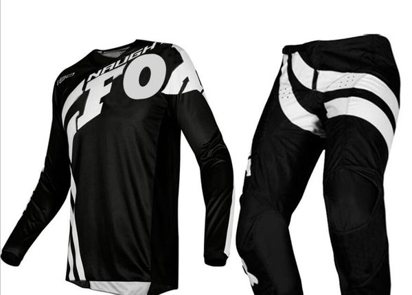 

2019 naughty mx 180 cota jersey & pant combo motocross racewear dirt bike off road racing gear set black, Black;blue