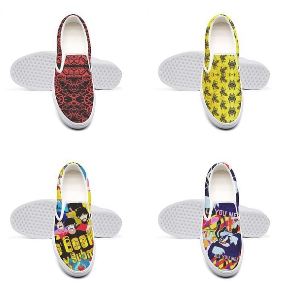 

casual twenty one pilots clique canvas, unique non-slip shoes,design print pop limited,edition yellow trench, Black