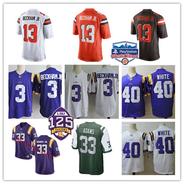 

Men ncaa 40 devin white l u tiger football jer ey titched 33 jamal adam new york 13 odell beckham jr cleveland jer ey