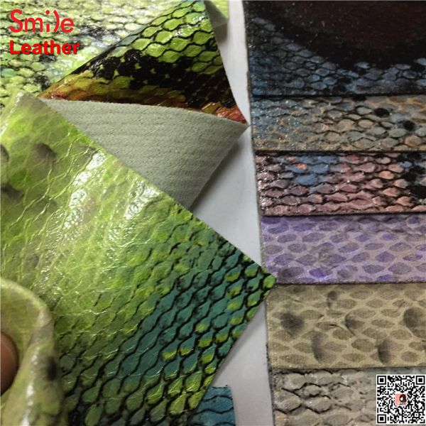 

fashion snake leather fabric synthetic leatherette imitation leather rexine pu vinyl for bag materials shoes accessories 8843, Black