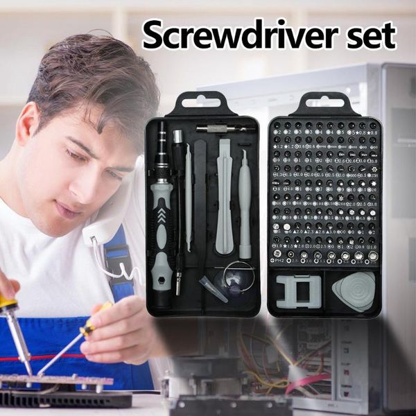 

117 in 1 multi-function screwdriver set tool for mobile phone maintenance tools various specifications beautiful combination