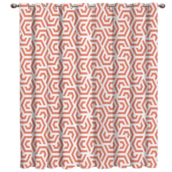 

repeating hexagonal pattern window treatments curtains valance room curtains large window dark living room black