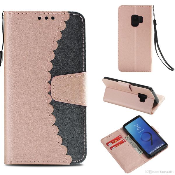 

factory price for iphone x 8 7 plus tpu holder wallet leather case flip vintage retro phone cover for samsung s8 s9 plus with chain