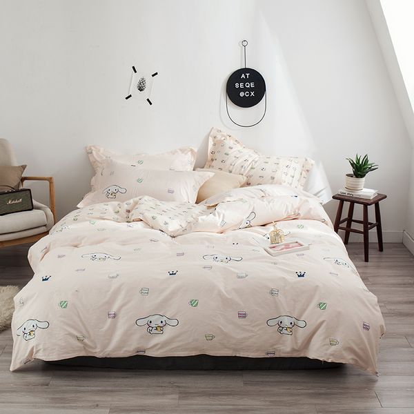 

хлопок джинсовая хлопчатобумажная простыня одеяло чехол цельный стиль кровать постельное белье лето