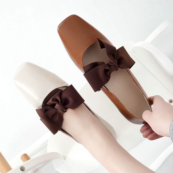 

fashion women basic pumps decoration square heels shoes woman genuine leather spring autumn brand quality pumps, Black