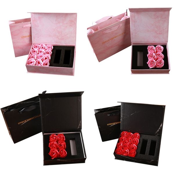 

rose bath body flower soap gift for valentine's day wedding party holding flowers artificial flower bouquet diy wreath gift box