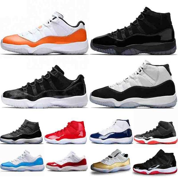 

11 11s platinum tint concord 45 cap and gown men basketball shoes prom night gym red bred fashion luxury mens women designer sandals shoes