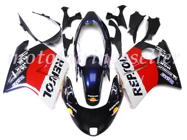 

oem quality new abs full fairings kits fit for honda cbr1100xx 97 98 99 00 01 02 03 04 05 06 07 bodywork set red black and white