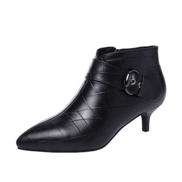 

2019 new women's boots spring and autumn fashion casual trend motorcycle boots winter women's, Black