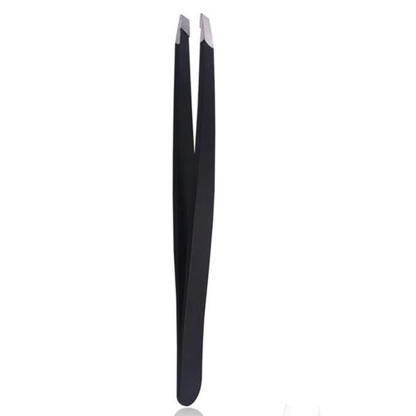 

portable stainless steel inclined eyebrow clip beauty tool eyebrow clip connected false eyelash tweezers beauty tool