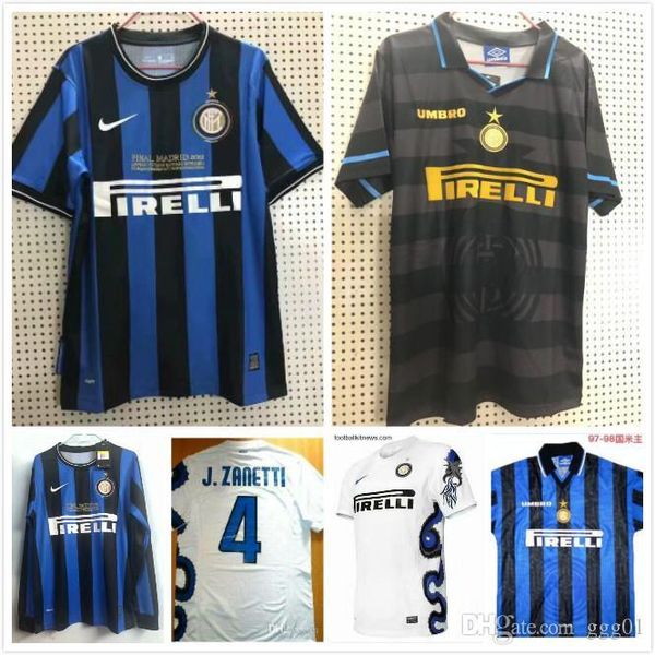 

2009 2010 милито sneijder j.zanetti ретро футбол джерси симеон футбол milan 97 98 99 djorkaeff баджо ronaldo интер 97, Black;yellow