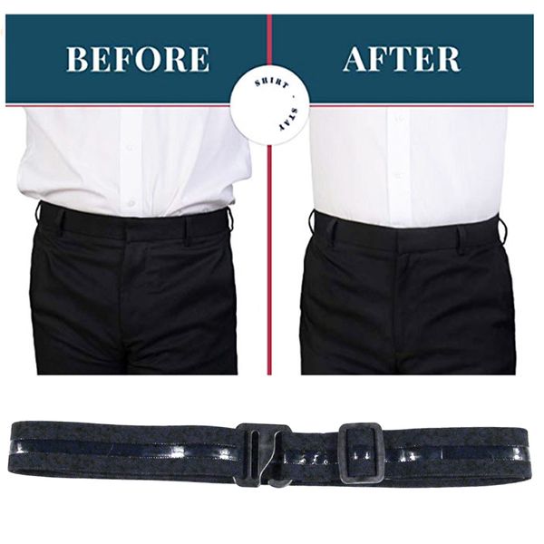 

shirt stay holder adjustable belt non-slip wrinkle-proof locking straps for women men fou99, Black;blue