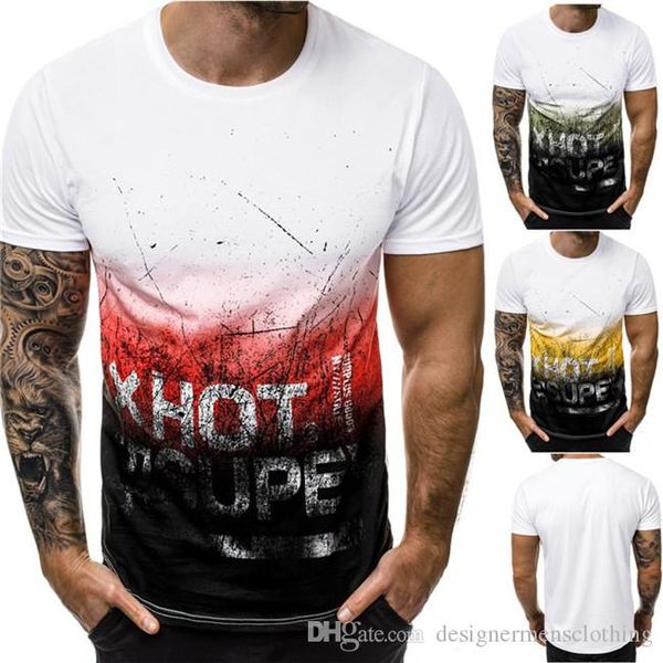 

summer mens designer tshirts 3d printed short sleeved shirts skinny mens casual graffiti male clothing, White;black