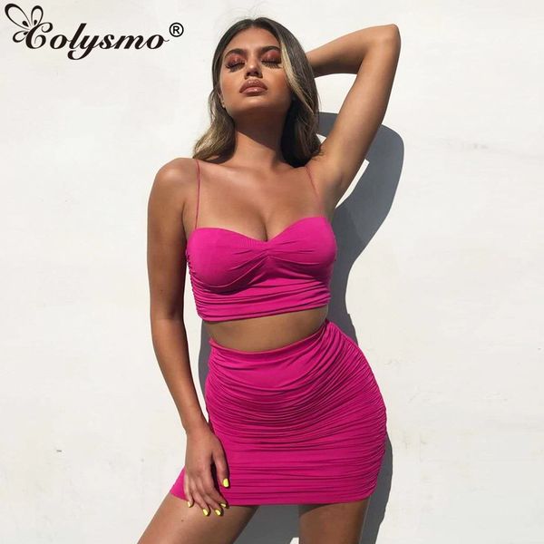 

colysmo double layers summer bodycon dress women ruched backless short dress women party night club two piece 2019, Black;gray