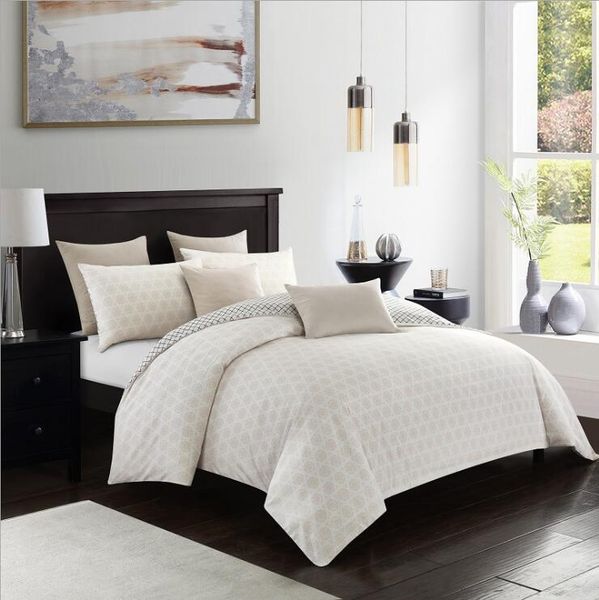 Fashion Bedding Sets Bed Linen Simple Style Duvet Cover Flat Sheet