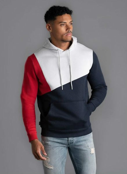

мужская мода марка лоскутная пуловеры контраст цвет luxury sweatershirt с длинным рукавом печать 2020 конструктор нового типа толстовки, Black