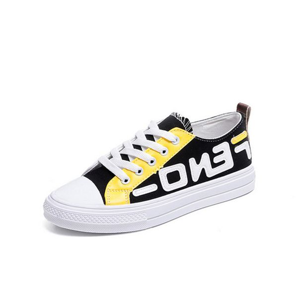 

FF Письма Девушки Моды Холст Обувь Студенты Спорт Тренажерный Зал Настольные Туфл