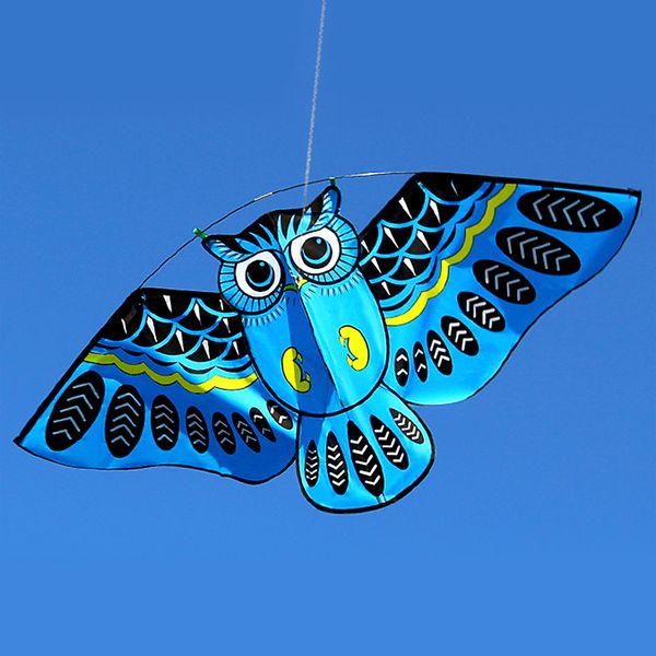 

43x20 inch owl ainimal kite single line bird kite outdoor fun sports easy to fly for kids with flying line 4 colors gift tool