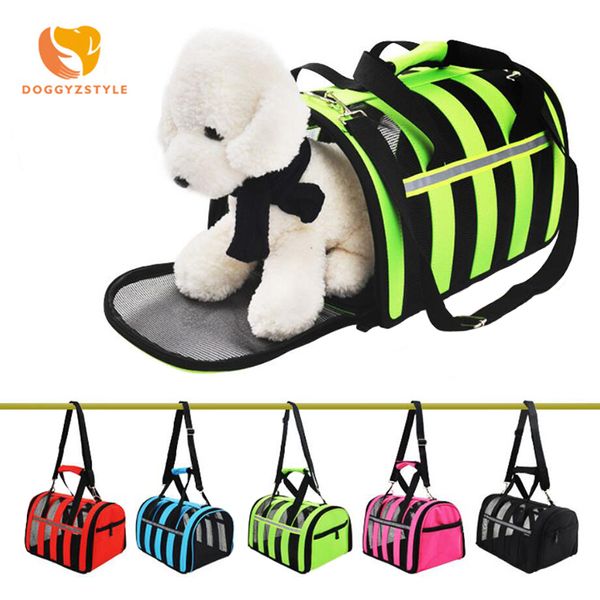 

dog carrier portable pet backpack messenger cat carrier outgoing small dog travel bag reflective breathable pet for cats