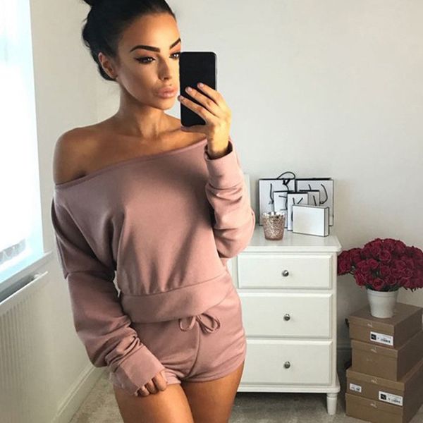 

summer 4 colors women sets cropped shorts set 2 pieces women tracksuit cotton blend t shirts shorts, White