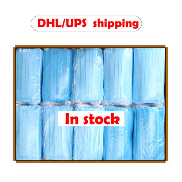 

face mouth anti virus mask disposable protect 3 layers filter protection earloop non woven mouth masks fast shipping p02