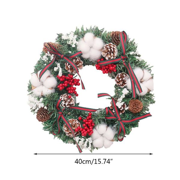 

30cm christmas cotton flower decorations for home rattan festive party