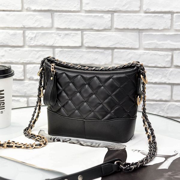 

2019 soft pu leather hobo bags for women cross body shoulder messenger crossbody bag diamond quilted ladies chain sling bag