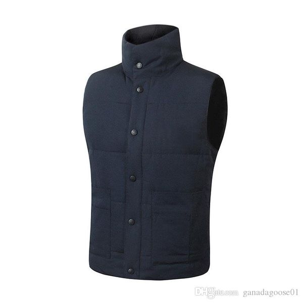 

fast shipping brand winter jacket mens tyle vest goose vest down vest down jacket 7 color c-07, Black;white