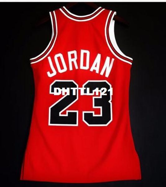 

mitchell & ness 100% stitched 1985-86 michael #23 mesh real embroidery bsaketball jersey size s-4xl or custom any name or number jersey, Red;gray