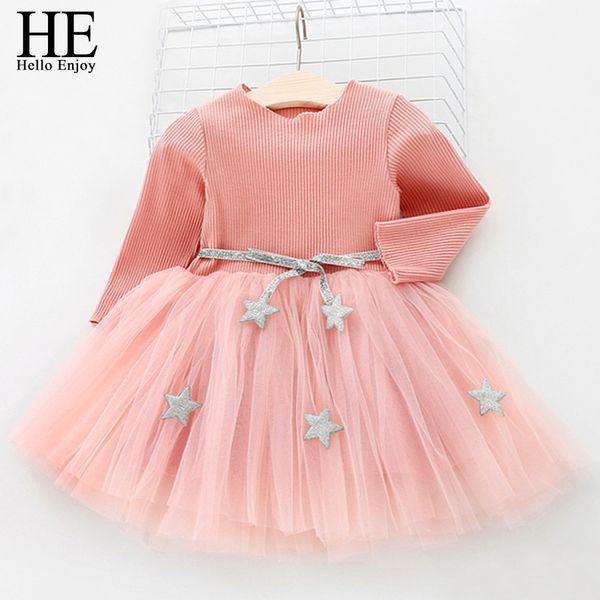 

he hello enjoy kids dresses for girls long sleeve solid ball gown party christening dress for baby girl clothes birthday outfit, Red;yellow