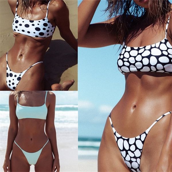 

multicolor printed tie split multicolor printed swimsuit tie bikini split swimsuit bikini, White;black