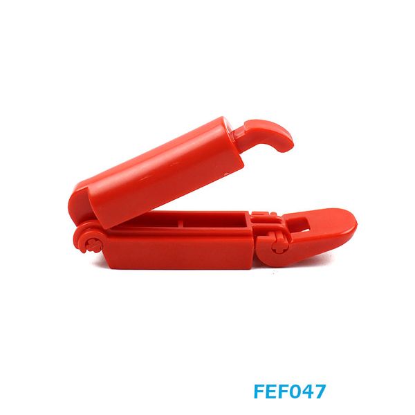 

new products 100pcs per lots red color car plastic safety belt clip fef047